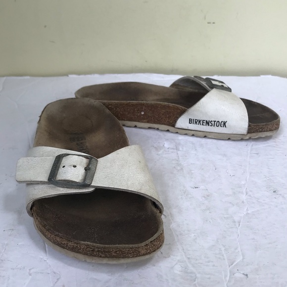BIRKENSTOCK Madrid One Strap Buckle EVA Sandals Slides Mules Shoes Leather Cork - Picture 7 of 15